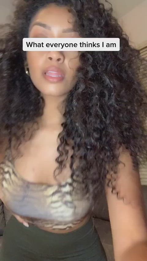 curly hair cute lightskinned gif