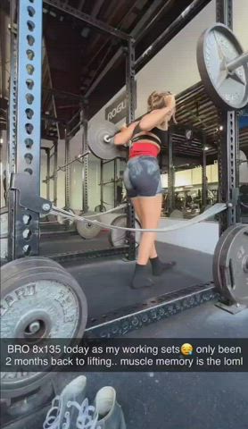 girls gym tiktok gif