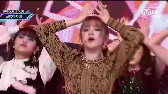 191107 Mnet M! Countdown (G)I-DLE - LION yuqi 1b1