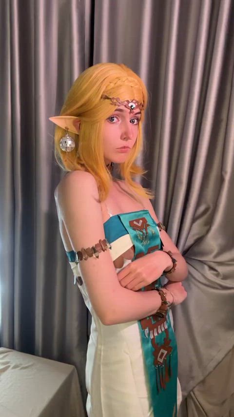 cosplay nsfw princess zelda teen tiktok gif