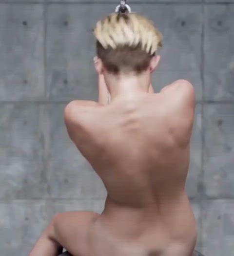 ass celebrity miley cyrus nude nudity tits gif