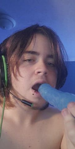 Dildo FTM Face Fuck gif