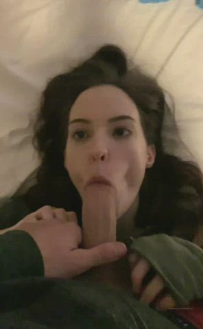 really likes the dick in the throat