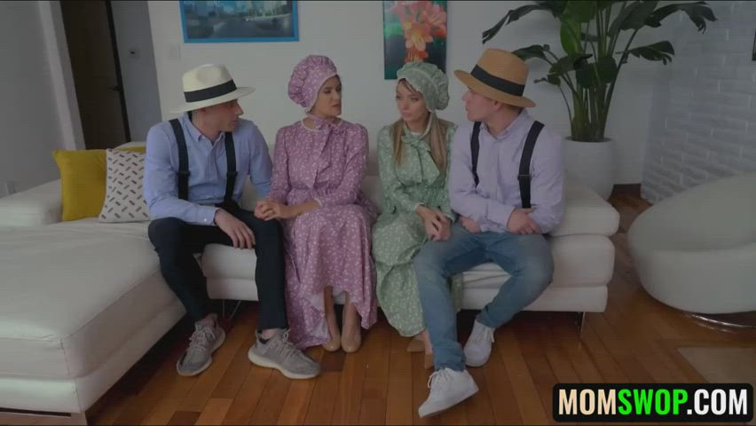 Amish Moms Penny Barber and Pristine Edge Sharing their Virgin Sons