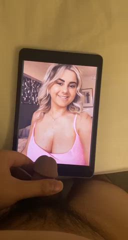 big tits cum on tits cumshot tribute gif