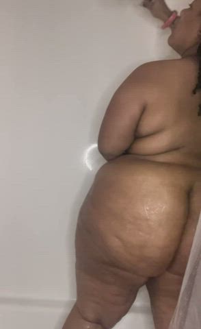 bbw big ass shower gif