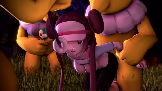 Hypno, Porkyman, Rosa, Snivy, Source_Filmmaker, ambrosine92, animated, webm