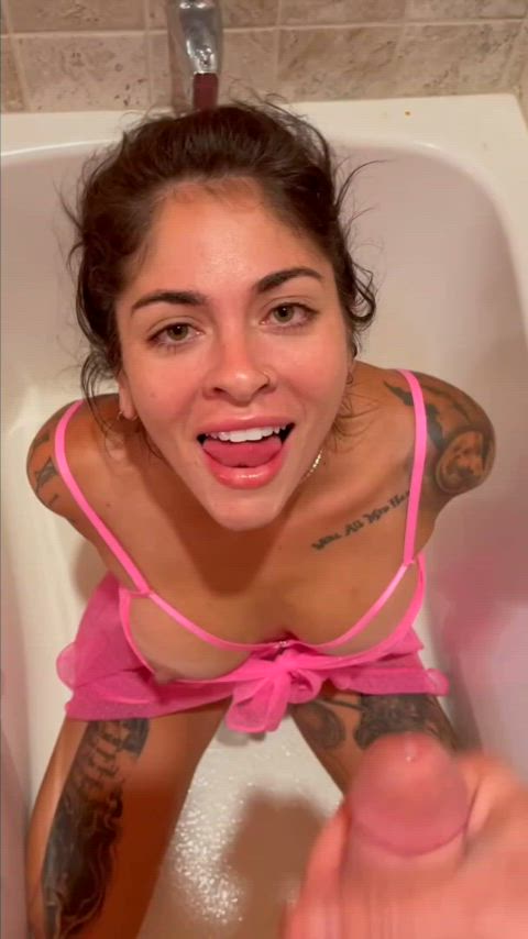 amateur bathtub cum cum in mouth cumshot facial girlfriend ropes teen cumslut gif