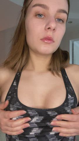 Would you massage these tits from behind if I asked nicely?
