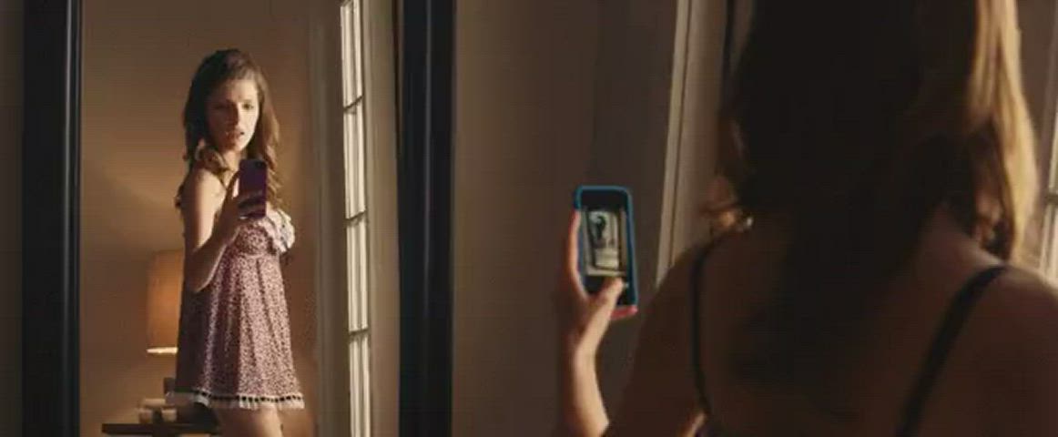 anna kendrick jiggling lingerie gif