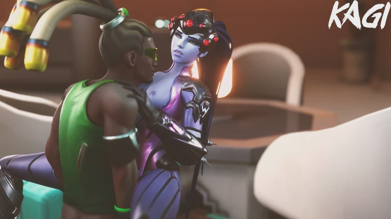 3D Animation Female Overwatch gif