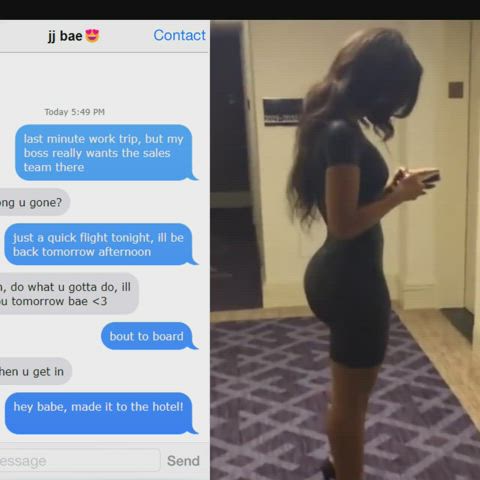 BWC Big Ass Caption Cheating Doggystyle Dress Ebony Girlfriend Hotel gif