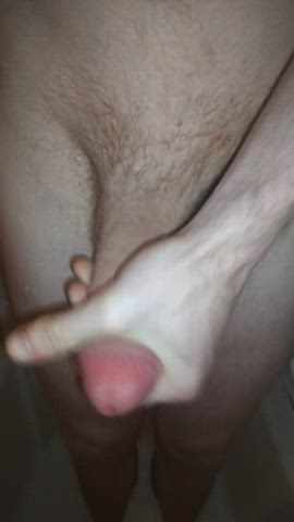 cock jerk off shower gif