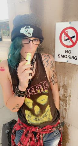 femboy sfw smoking gif