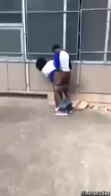 Ebony Teen Getting Fucked Outside