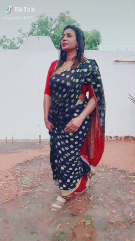 Indian MILF Saree TikTok gif