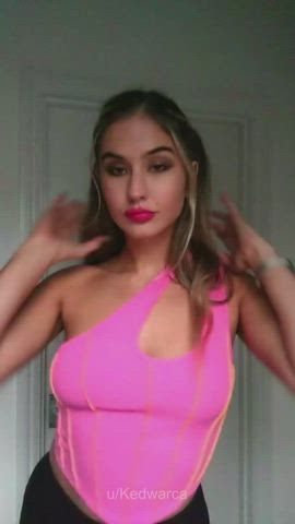 Nude Petite Strip TikTok gif