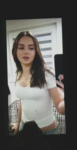barely legal cleavage cum cum on tits cumshot non-nude norwegian perky teen tribute