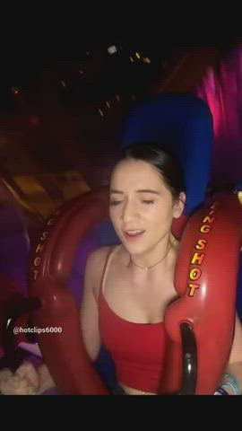 accidental boobs bouncing tits bra exposed natural tits public gif