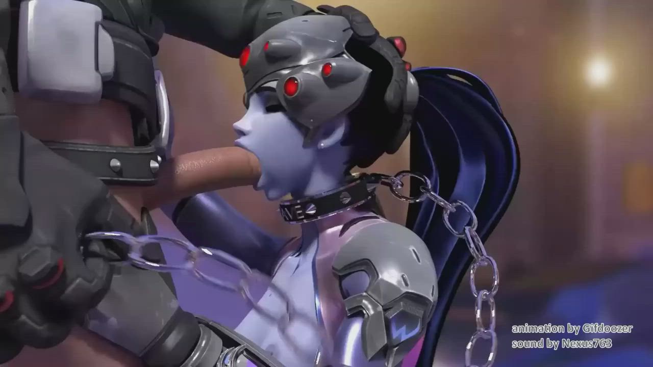 widowmaker forced oral (gifdoozer) [overwatch]