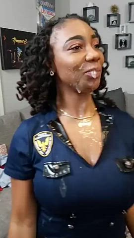 bukkake cum ebony gif