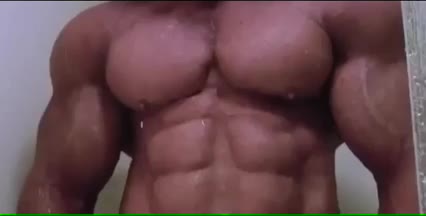 Hot bodybuilder pec bounce