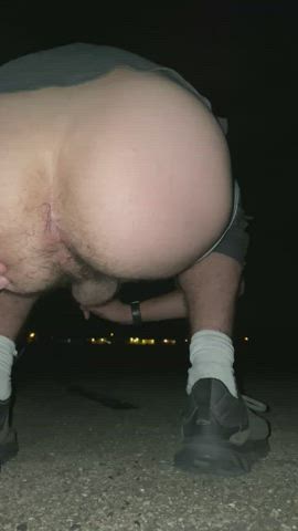 big dick outdoor pee peeing piss pissing gif