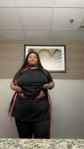 bbw big tits ebony gif