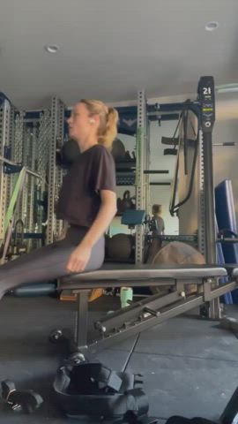 Brie Larson Celebrity Workout gif