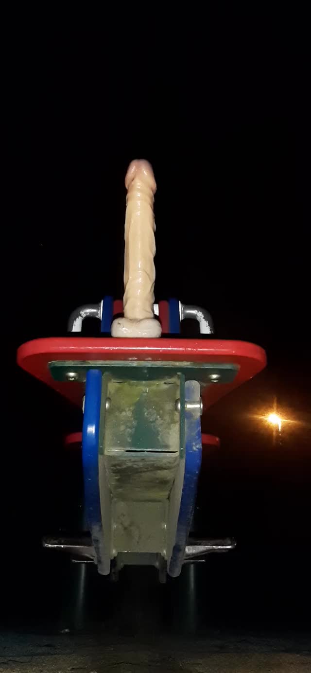 i fucked my dildo in a park