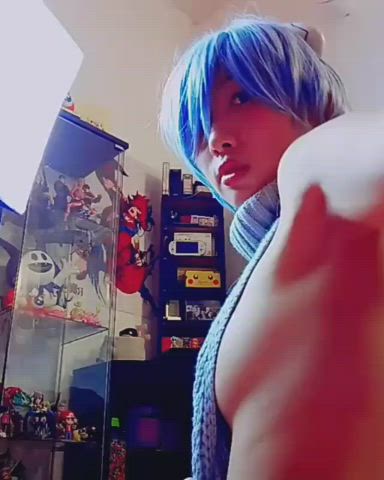 asian ass cosplay dress extra small sideboob tease teasing tiny gif