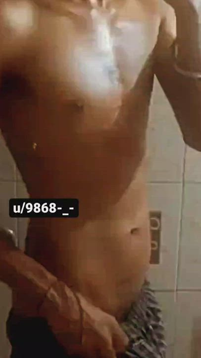 Big Dick Cock Desi Masturbating Solo Tattoo gif