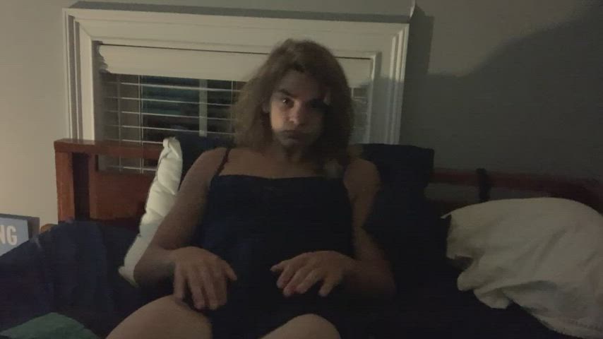 dress femboy tease trans gif