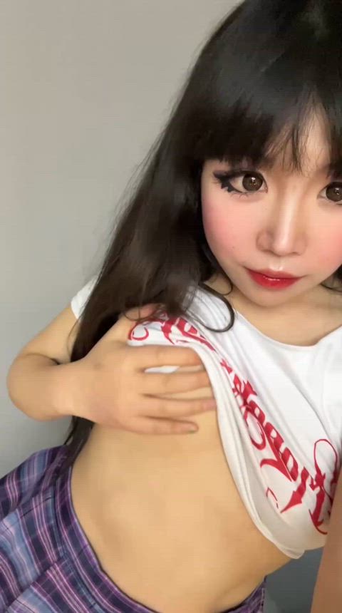 asian big tits boobs huge tits natural natural tits onlyfans shy teen tiny slut gif