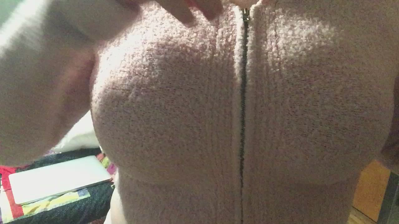 Big Tits Flashing Hotwife gif