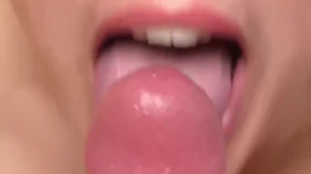 Sensual, artistic, close-up blowjob