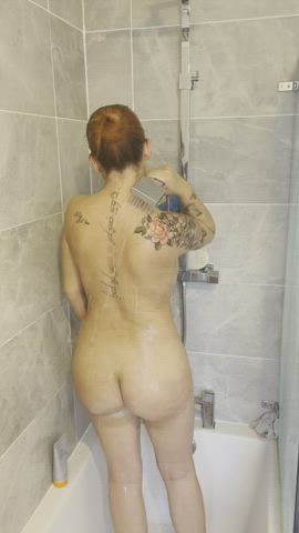 dating redhead shower gif