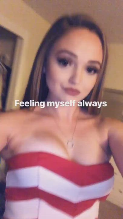 Busty Dancing Hair gif