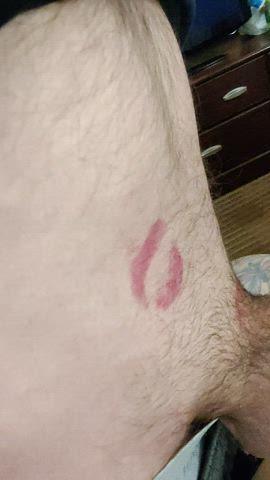 I branded him with lipstick and deep throated his cock!