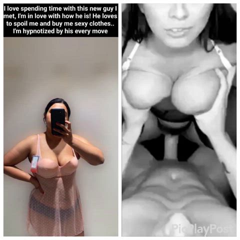 boobs boyfriend ex-boyfriend hotwife housewife wifey gif