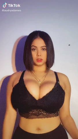 big tits busty tiktok gif