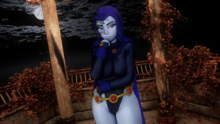 animation raven superheroine witch gif