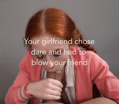 bbc blowjob caption cheating girlfriend redhead gif