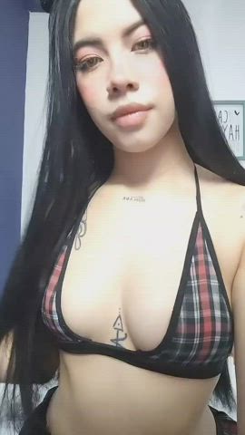 latina model seduction small tits tattoo teen teens tits webcam gif