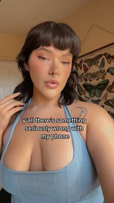 boobs flashing nipples nipslip tiktok r/tiktits gif