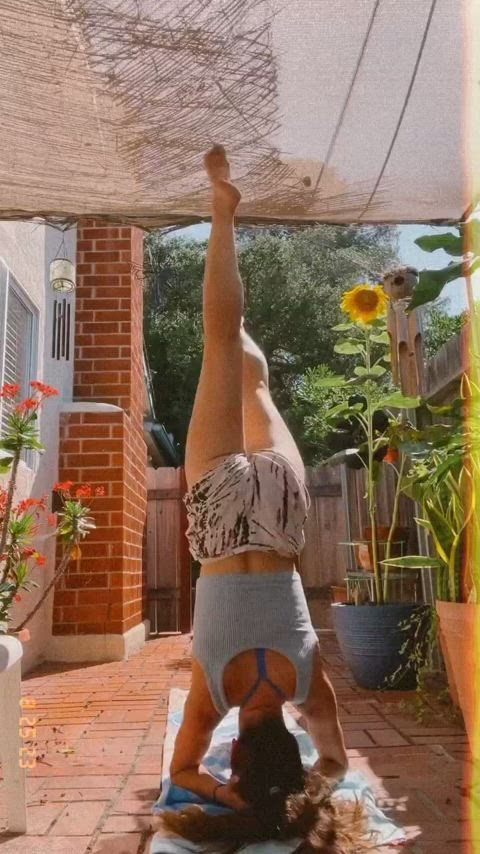 clothed skinny yoga gif