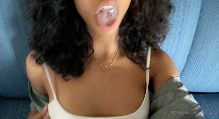 latina long tongue tongue tongue fetish gif