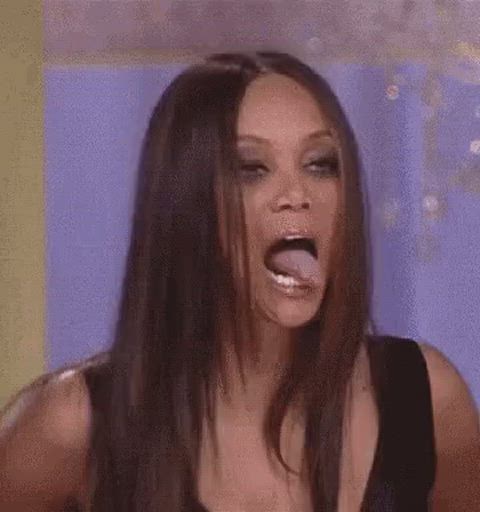 celebrity model tongue gif