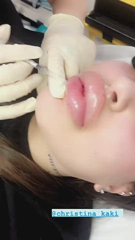 homemade lips selfie gif