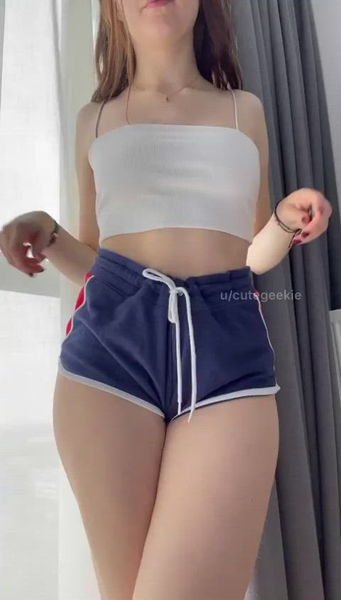 shorts slimthick thick gif